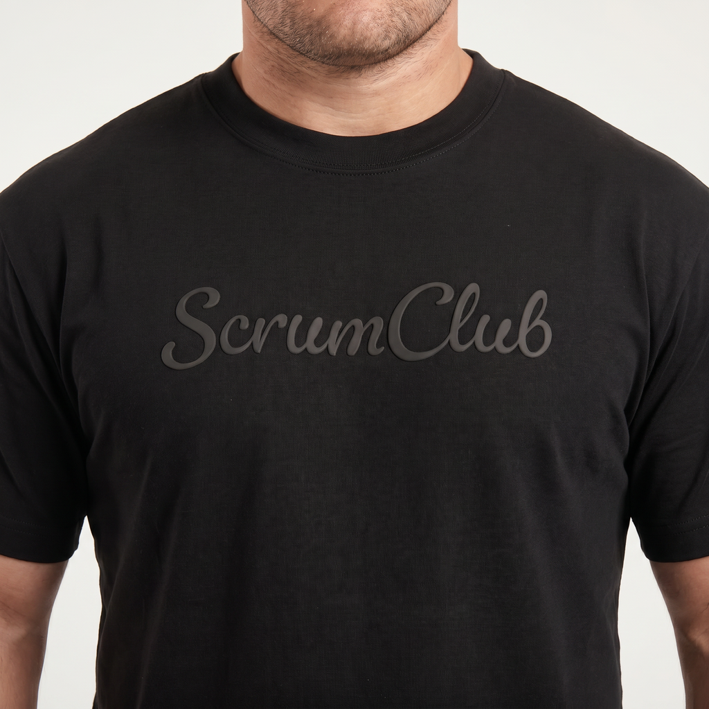SC Puff Tee, Black, ScrumClub