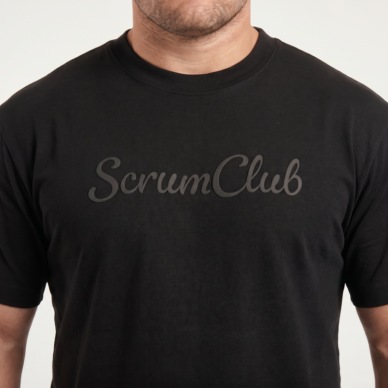 SC Puff Tee, Black, ScrumClub