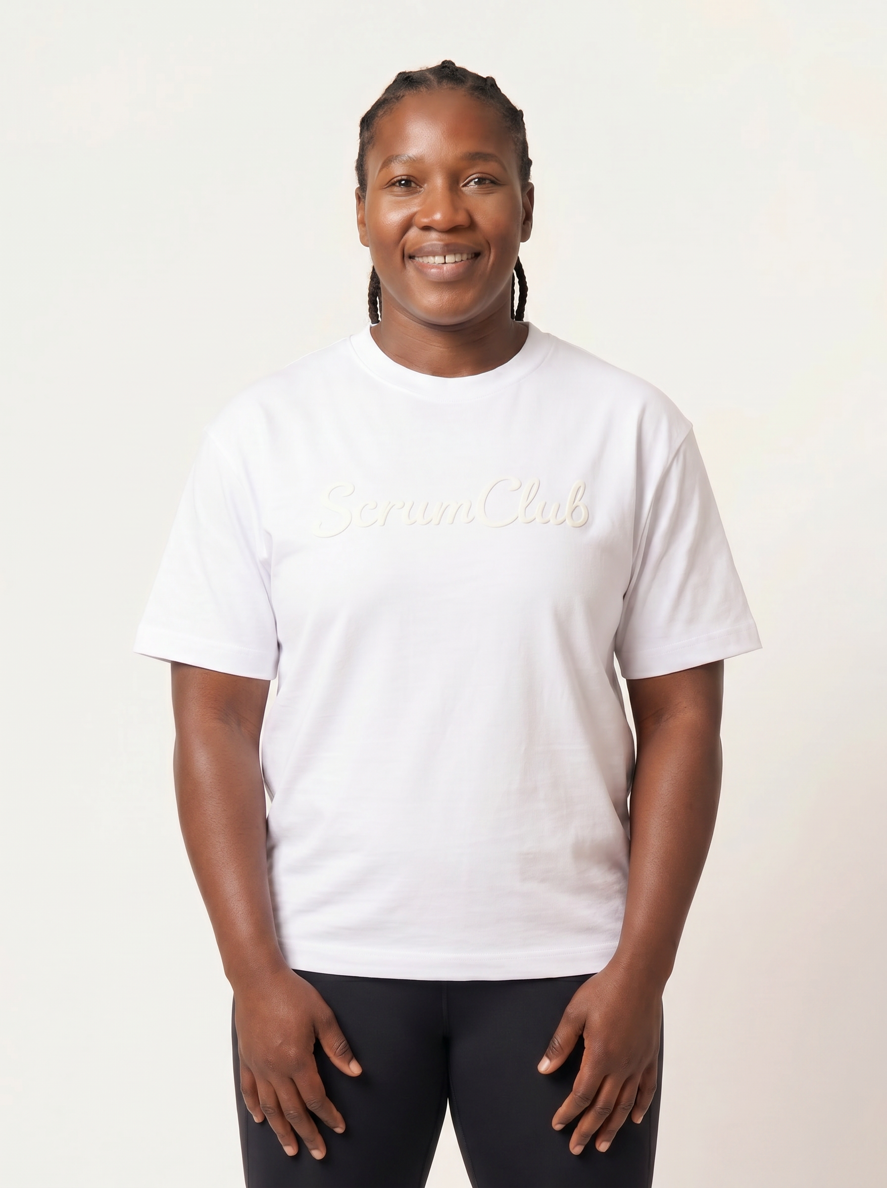 SC Puff Tee, White, ScrumClub