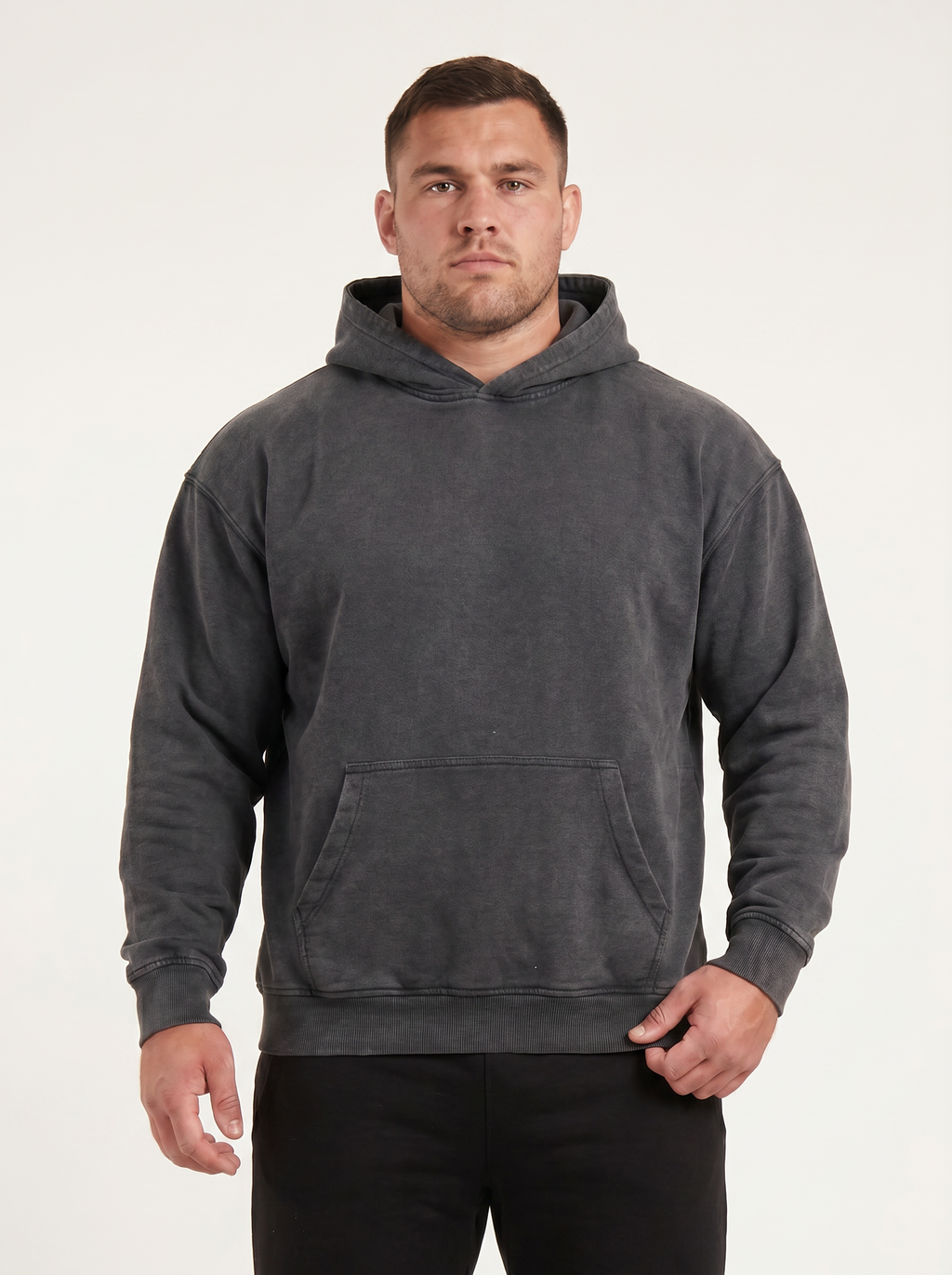 Mucky Ruck Hoodie, Washed Black, ScrumClub