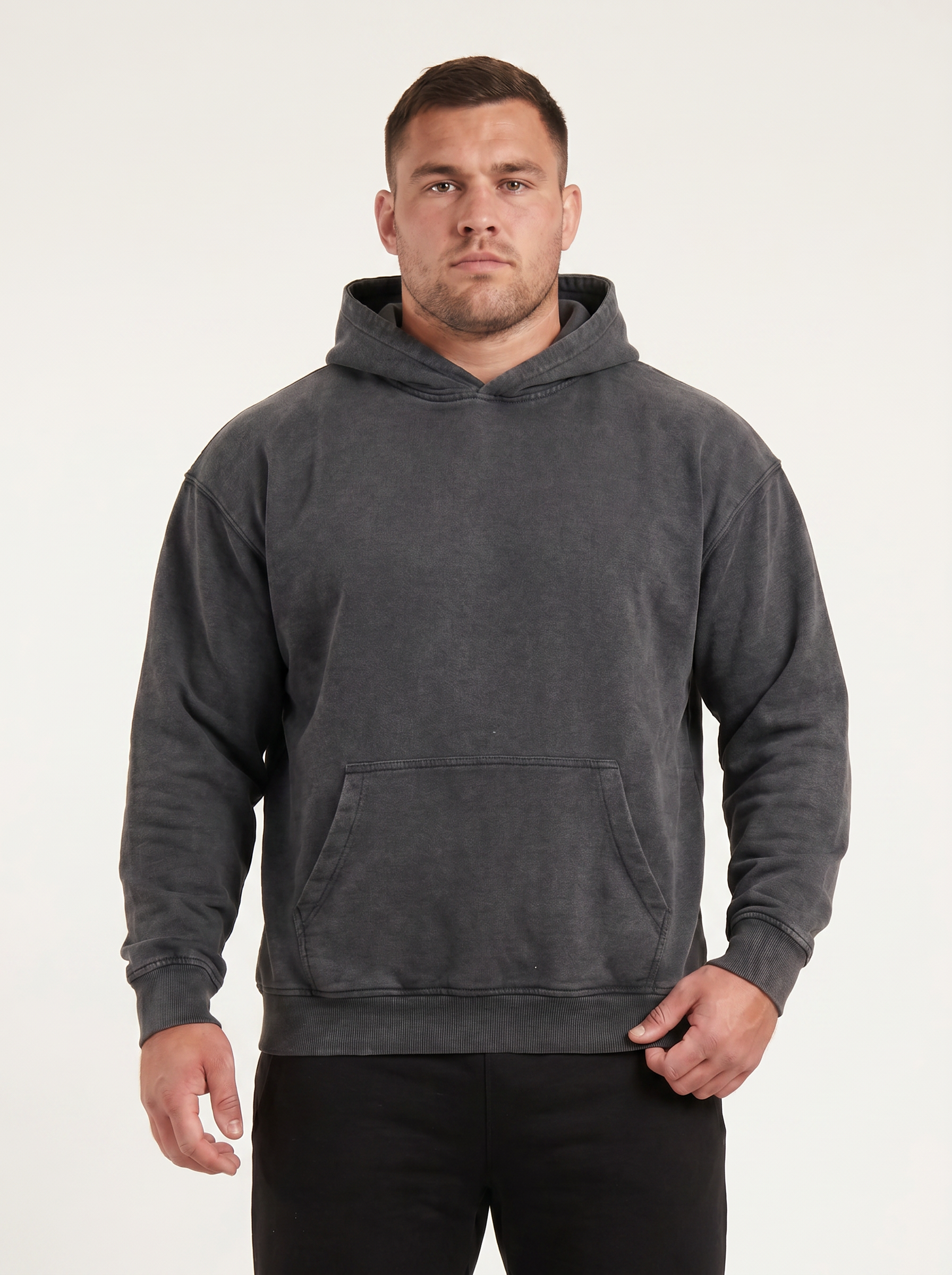 Mucky Ruck Hoodie, Washed Black, ScrumClub