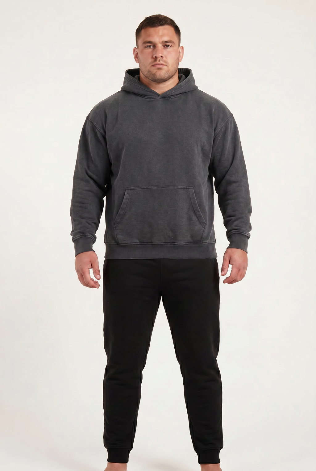 Mucky Ruck Hoodie, Washed Black, ScrumClub