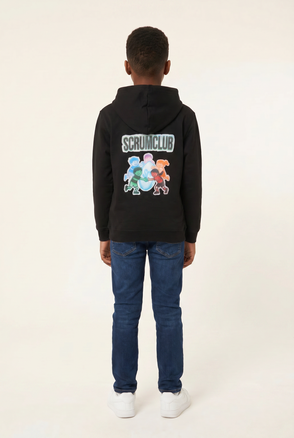 Kids SC Hoodie, Black, ScrumClub