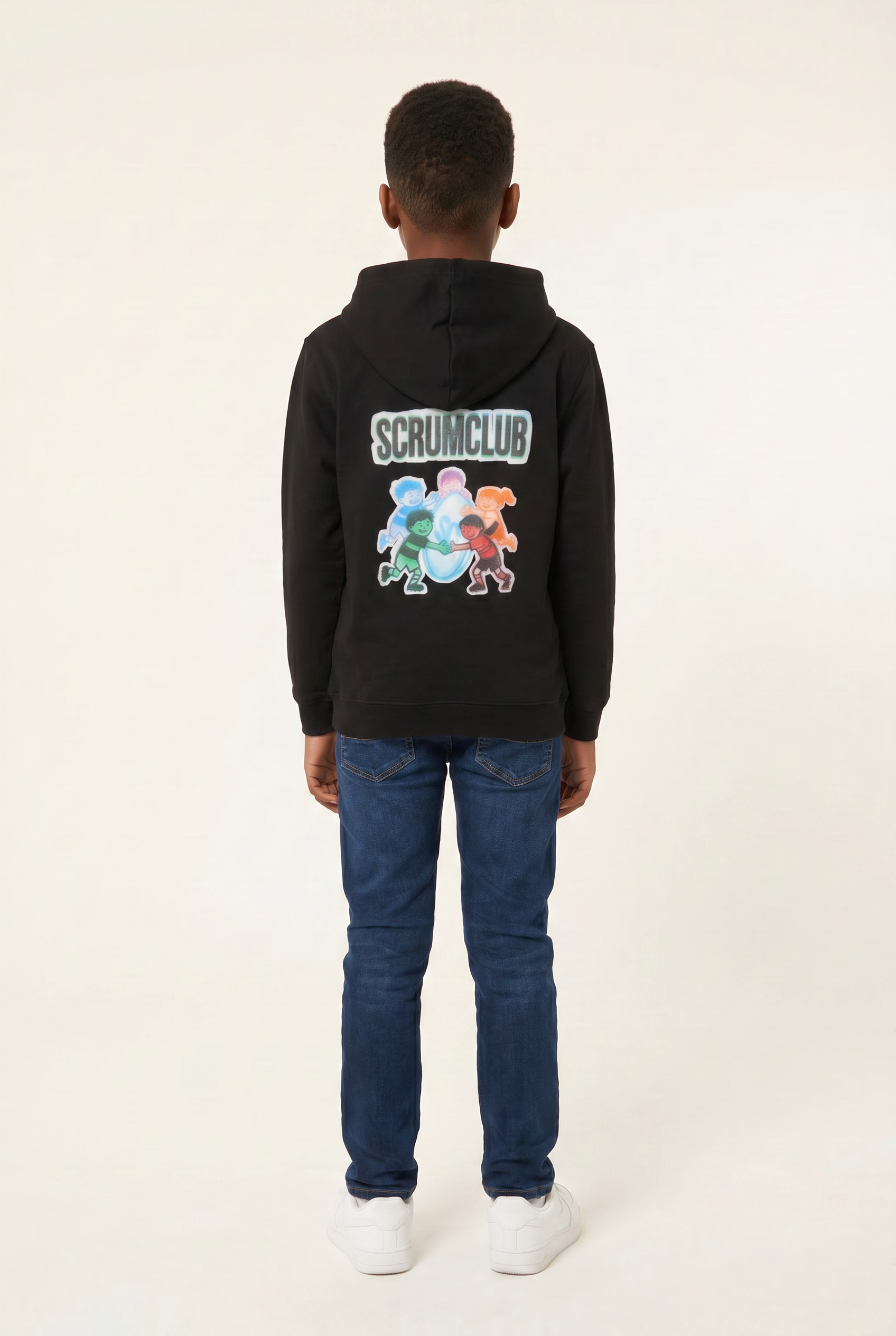 Kids SC Hoodie, Black, ScrumClub