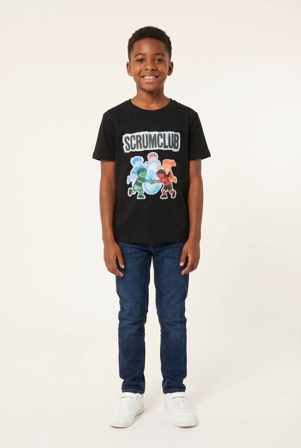 Kids SC Tee, Black, ScrumClub