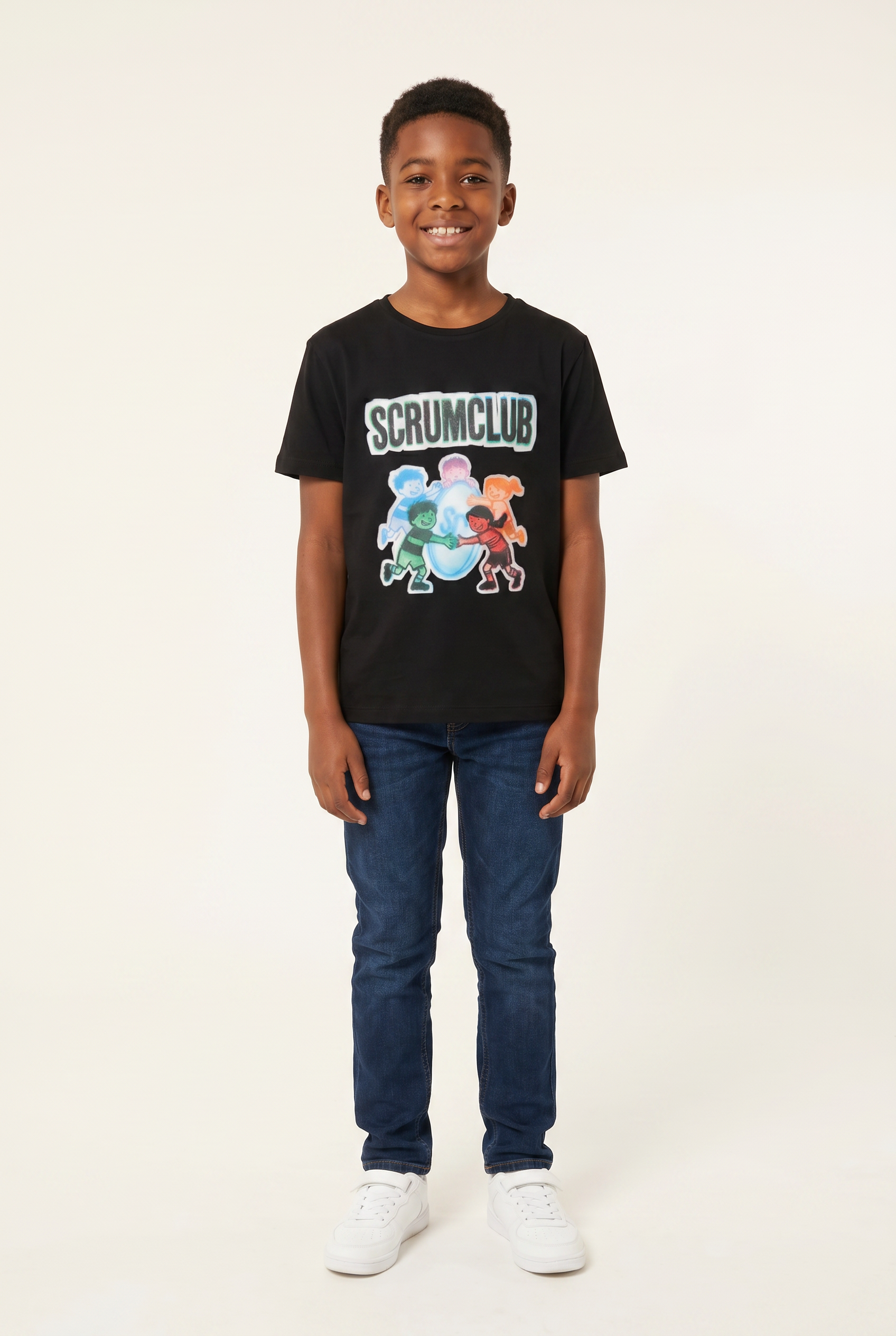Kids SC Tee, Black, ScrumClub