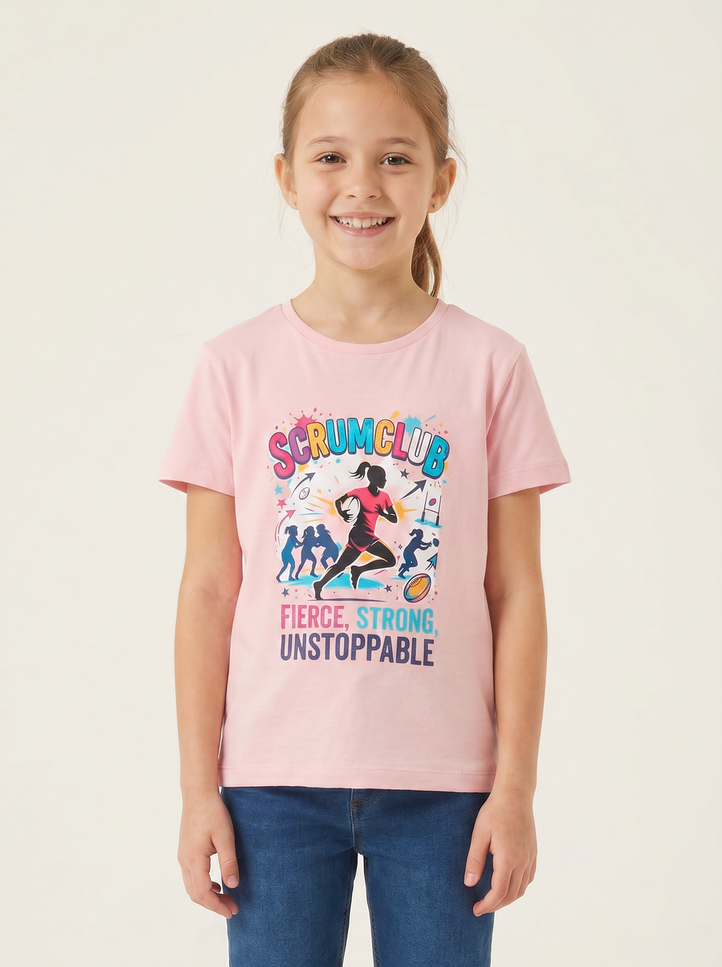 Kids SC Tee, Pink, ScrumClub