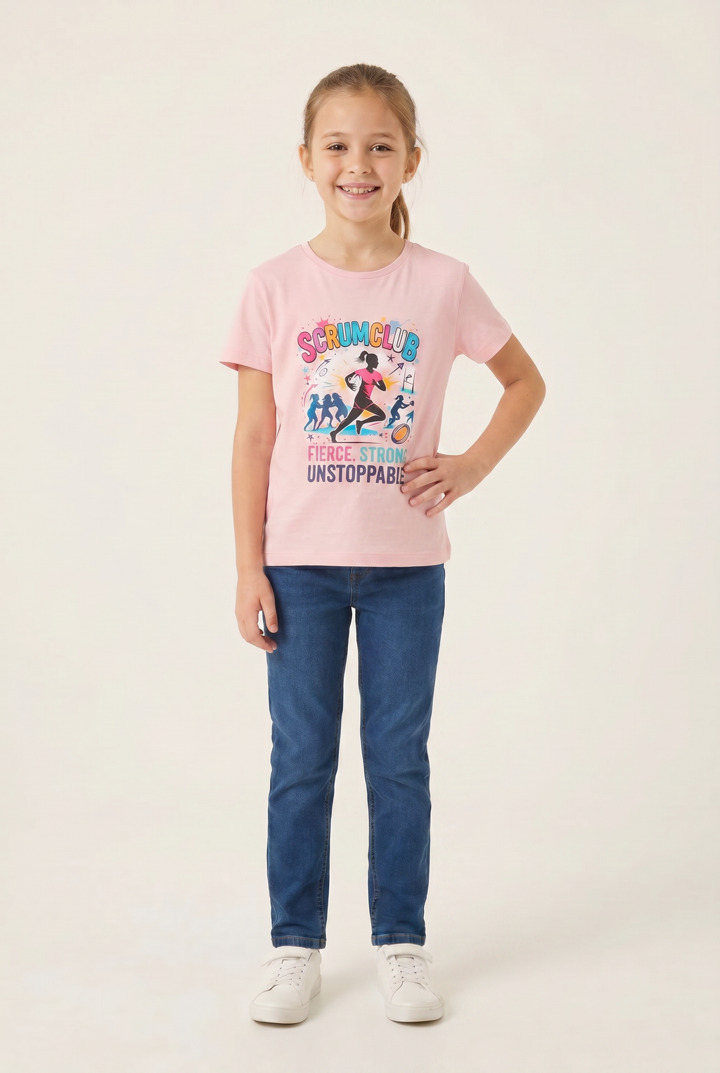 Kids SC Tee, Pink, ScrumClub