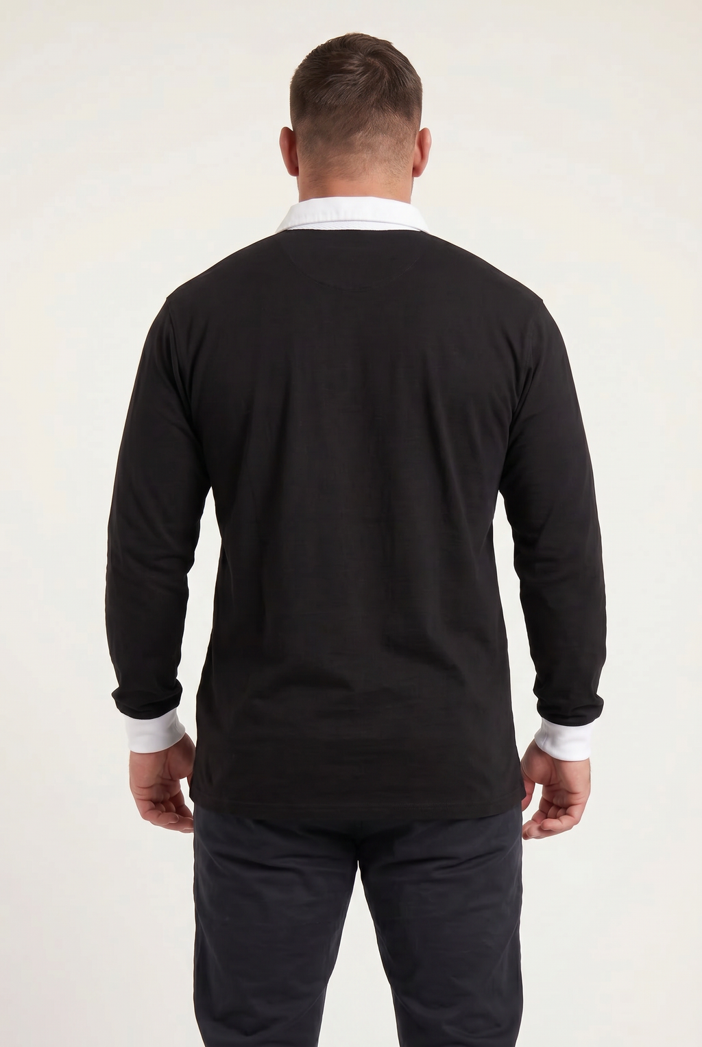 Heritage Rose Rugby Shirt, Navy, ScrumClub