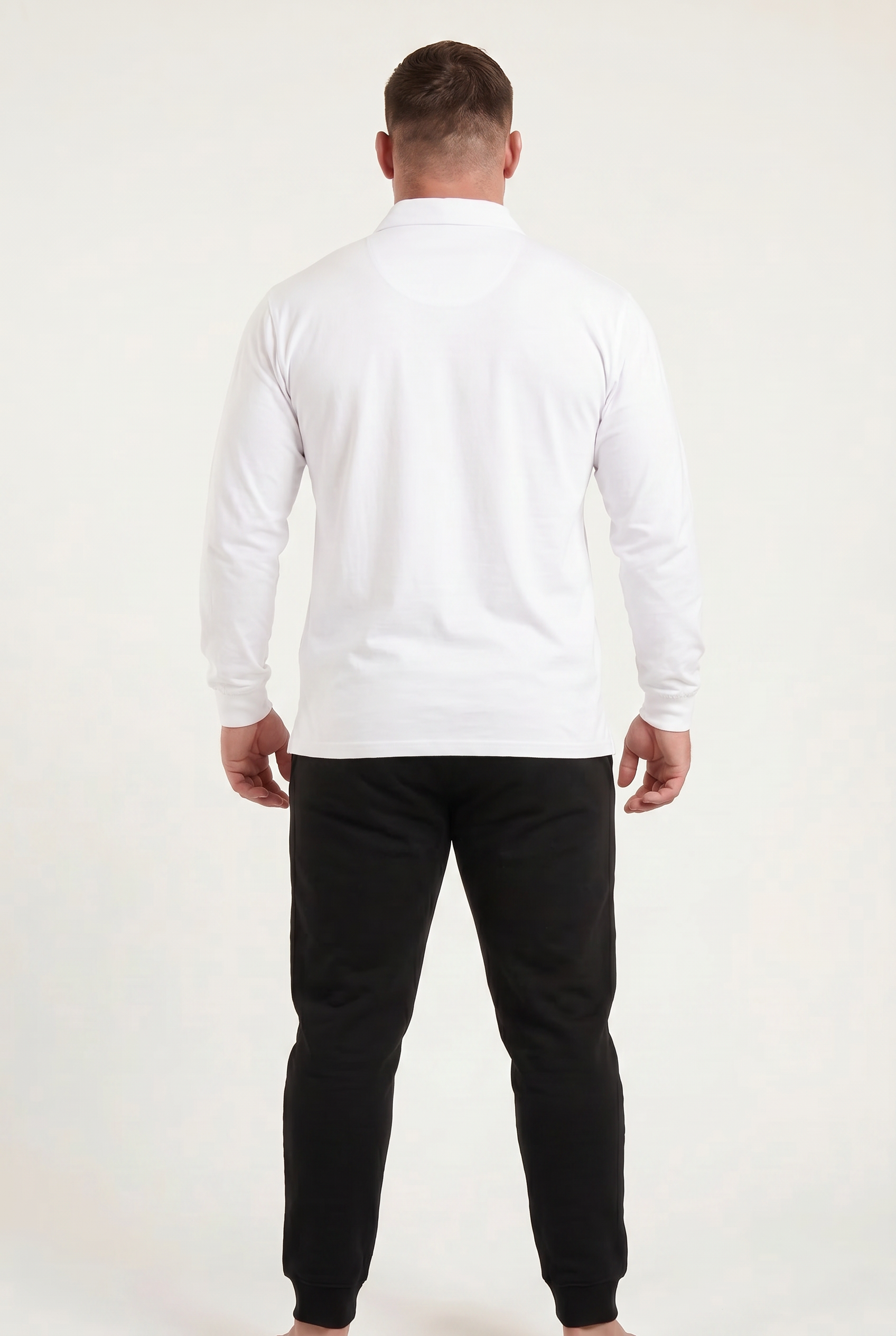 SC Long-Sleeve Rugby Top, White, ScrumClub