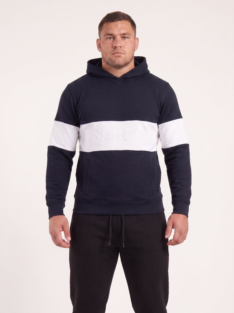 SC Tracksuit Hoodie grey and navy - front