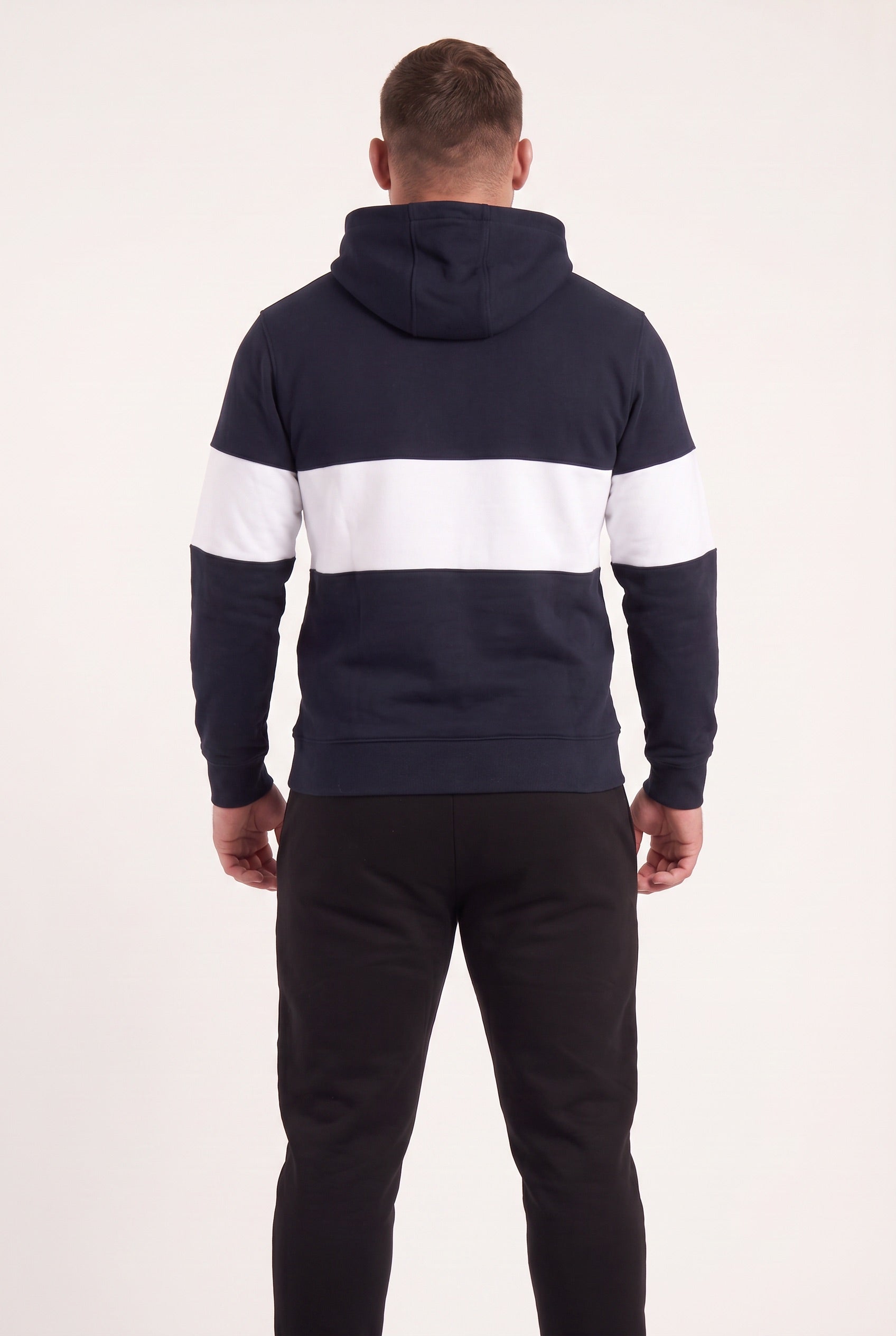SC Tracksuit Hoodie grey and navy - back