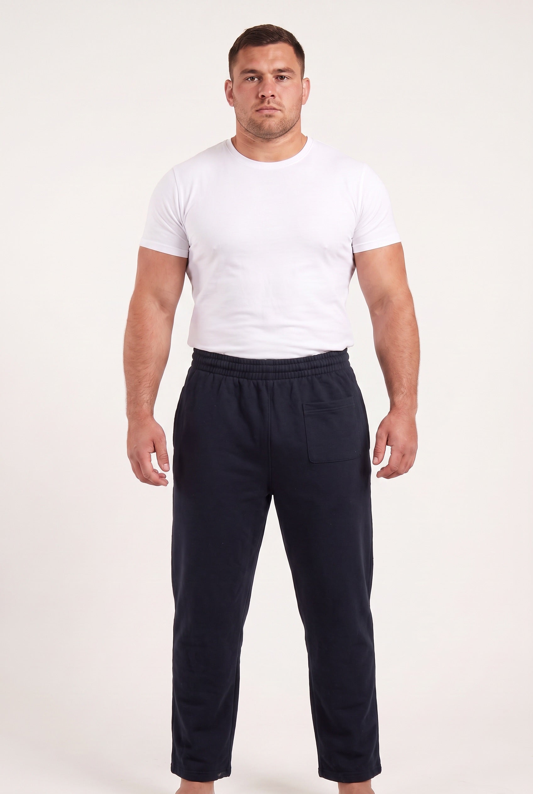 SC Tracksuit Joggers grey and navy - front