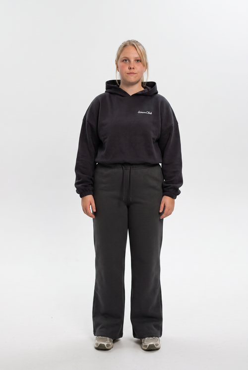 Wide-Leg Joggers charcoal - front